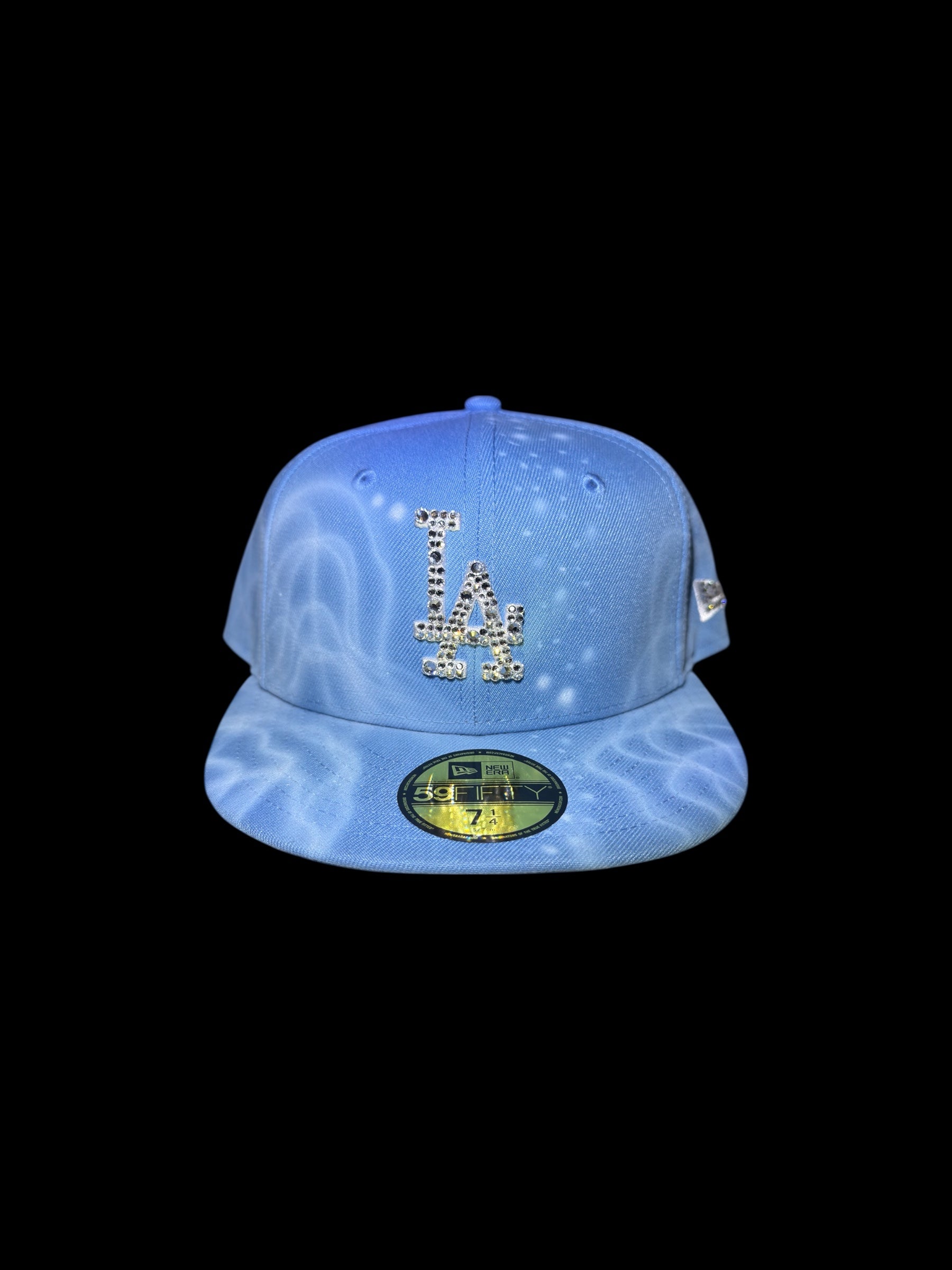 LOS ANGELES BLUE PASTEL SPARKLE AIRBRUSH SWAROVSKI