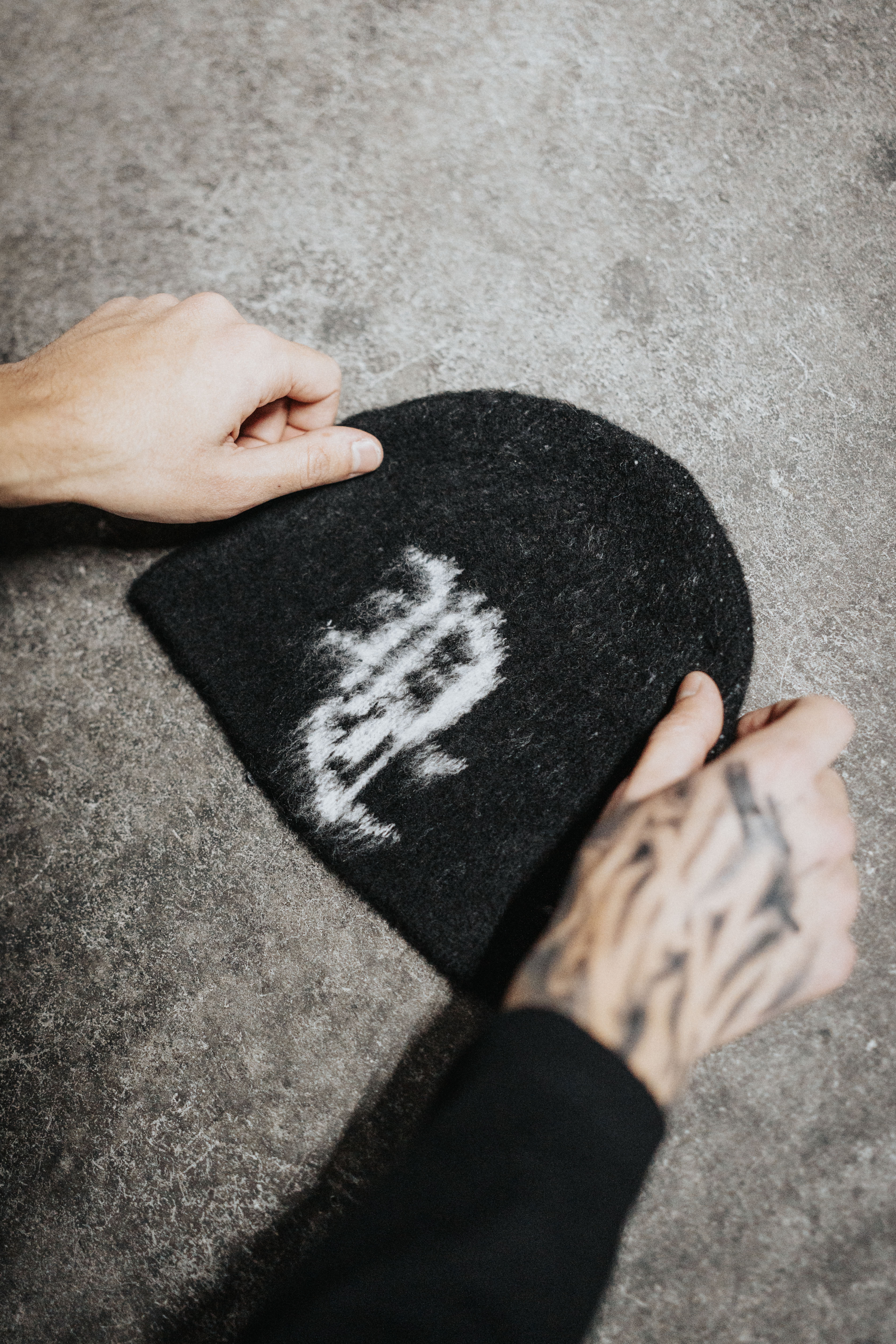 BEANIE “ PC “ MOHAIR